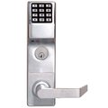 Alarm Lock Pushbutton Exit Trim with Prox Reader, 2000 Users, 40,000 Event Audit Trail, Weatherproof, Straight ETPDLS1G/26DNS8